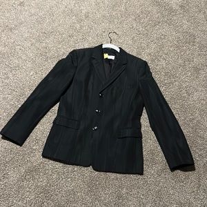 Dries Van Noten Black Moire Blazer Size 38